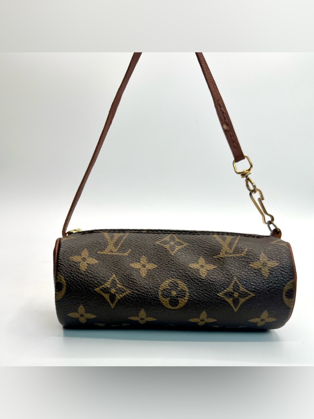 Louis Vuitton Mini Papillon Pochette in Brown Monogram Canvas w/ COA